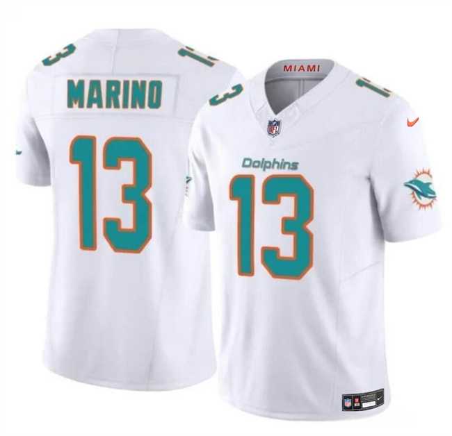 Men & Women & Youth Miami Dolphins #13 Dan Marino White 2023 F.U.S.E Vapor Limited Football Stitched Jersey->miami dolphins->NFL Jersey